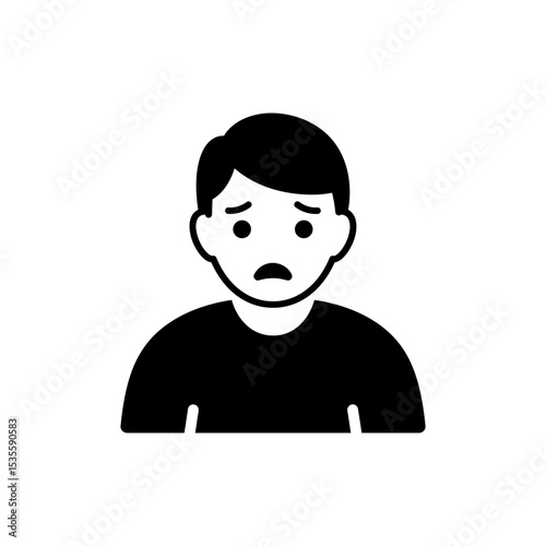 Stressed Look with Wide Eyes Showing Anxiety and Overwhelm