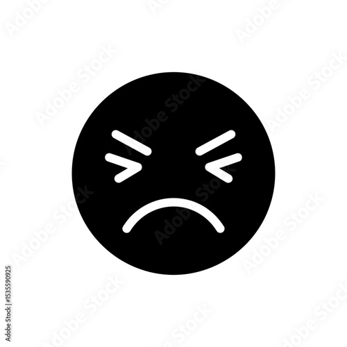Character Groaning Face With Eyes Half Shut Tired Expression