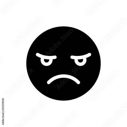 Annoyed face with half-closed eyes showing displeasure
