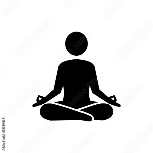 Person in Seated Lotus Position Yoga for Relaxation