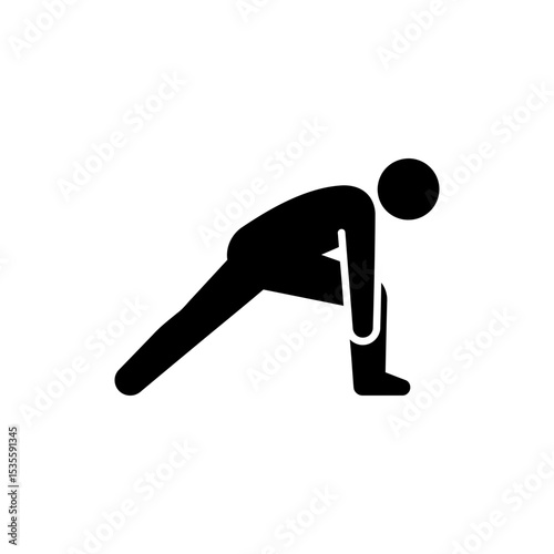 Person stretching hamstrings with forward bend flexibility exercise