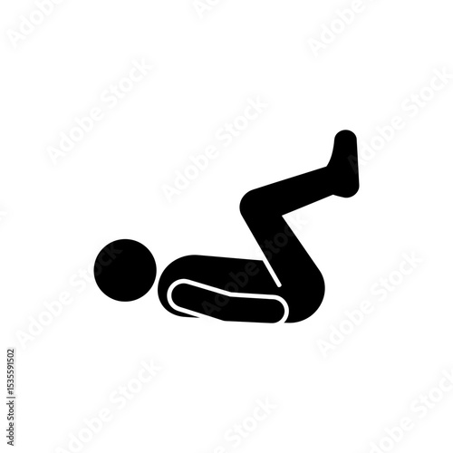 Person performing leg raise exercise lying down