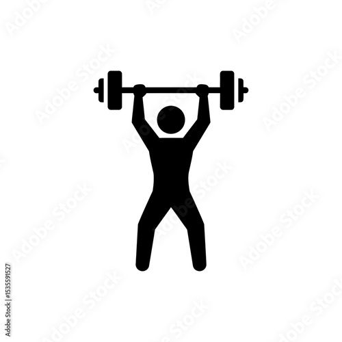 Person Performing Dumbbell Snatch Overhead Weightlifting Exercise