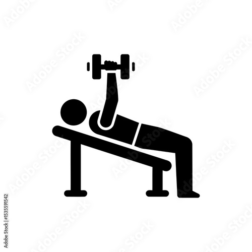 Person Performing Dumbbell Incline Bench Press Exercise