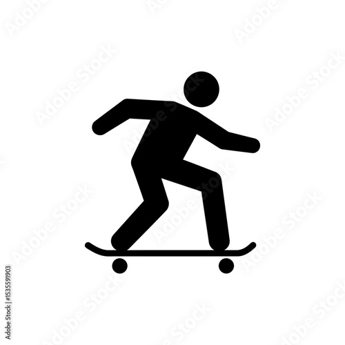 Young person riding skateboard outdoors fast