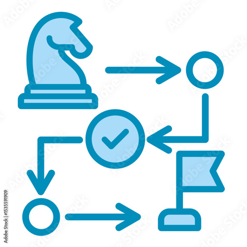 Roadmap  Icon Element For Design	