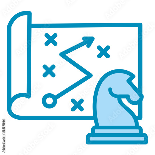 Strategy Map  Icon Element For Design	
