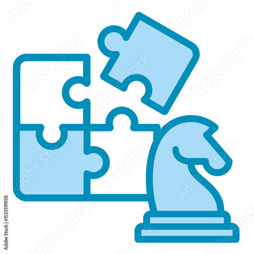 Puzzle Pieces  Icon Element For Design	