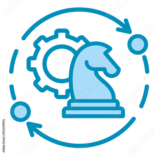 Gears Sync  Icon Element For Design	
