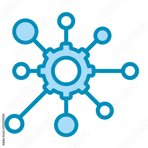 Connection Nodes  Icon Element For Design	