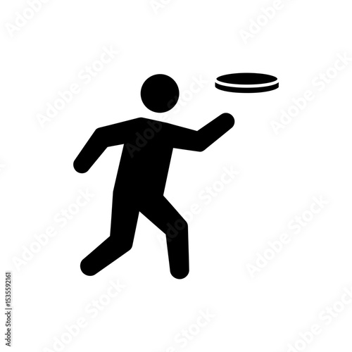 Character Catching Frisbee Playing Outdoor Sport and Recreation