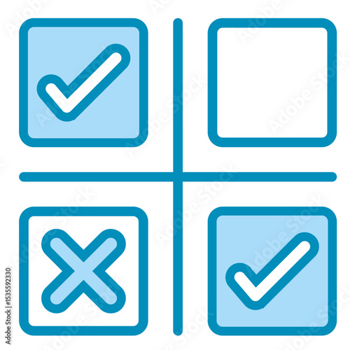 Prioritization Grid  Icon Element For Design	