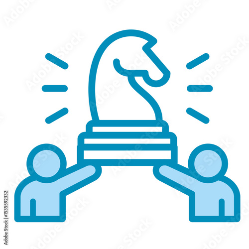 Strategic Bridge  Icon Element For Design	