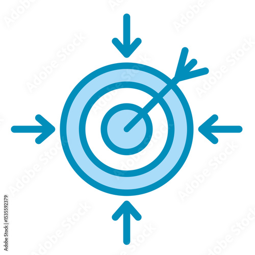 Goal Alignment  Icon Element For Design	
