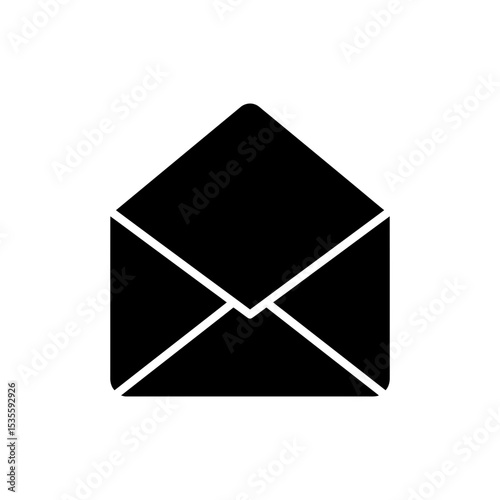 Open envelope with lifted flap visible