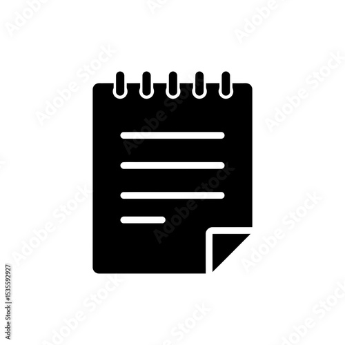 Notepad Page Displaying Neatly Aligned Text Lines