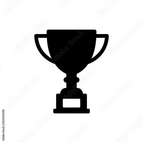 Trophy icon with side handles for award and recognition