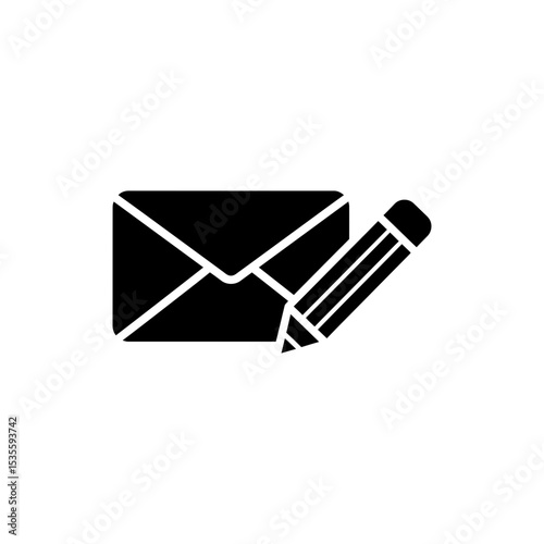 Message icon with pencil overlay for edit or compose message