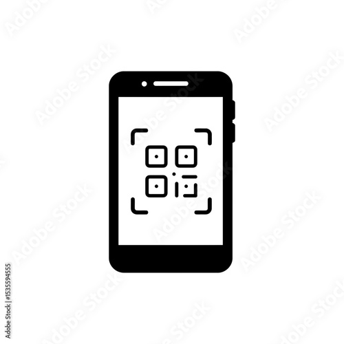 Mobile device scanning QR code for contactless digital payment