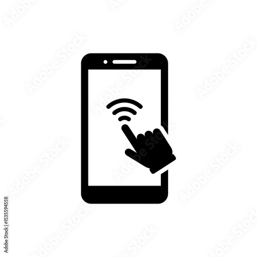 Mobile Tap to Pay Confirmation Contactless Payment Icon