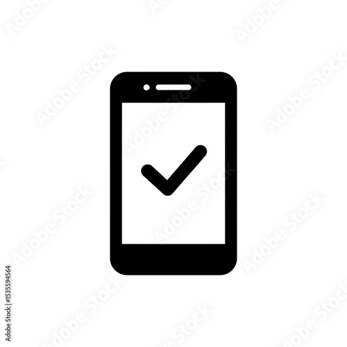 Mobile Payment Confirmation Icon Secure Transaction