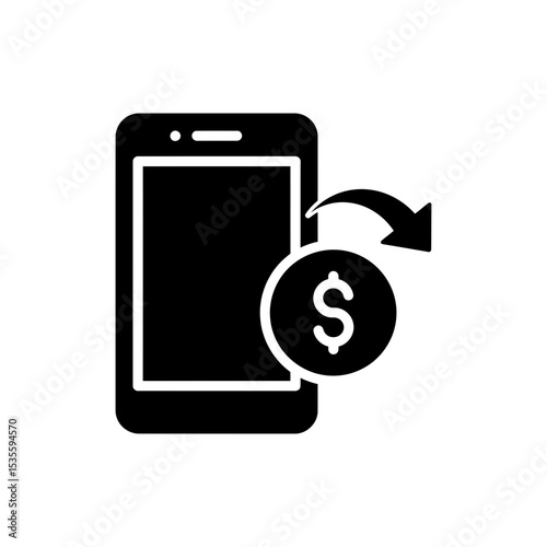 Mobile device transferring coin representing digital cryptocurrency transaction