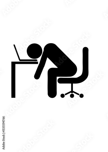 homme travail bureau chaise dort dormir sommeil sieste fauteuil 