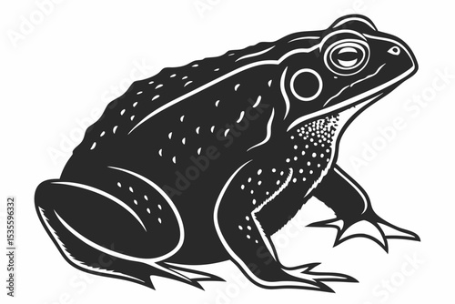 toad sihouette black vector 