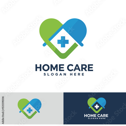 home care logo creative design concept medical business