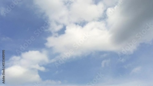 animated video of moving white clouds