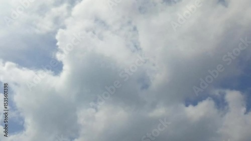 animated video of moving white clouds