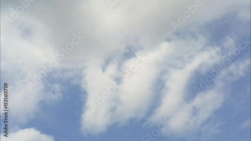 animated video of moving white clouds