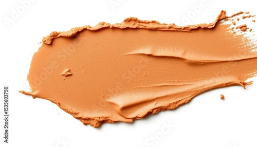 Textured swipe of cosmetic clay, isolated on white,   mud mask,  isolated