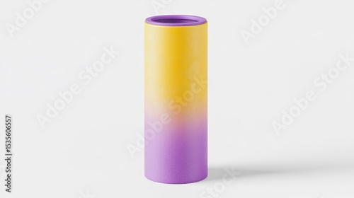 Wallpaper Mural Colorful Gradient Cylinder with Yellow and Purple Shades for Modern Home Decor Display Torontodigital.ca