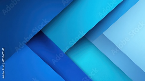 Premium image of abstract blue and light blue color paper geometry composition banner background , isolated on white background, , copy space for text.