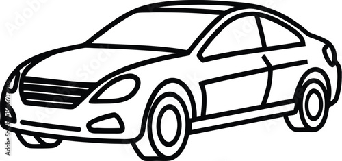 Luxury sport convertible concept car vector illustration