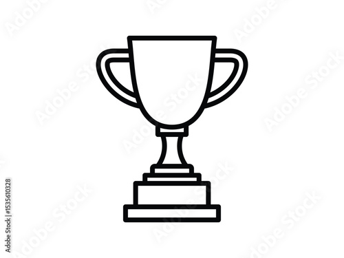 Trophy Cup Icon for Success and Reward Concepts