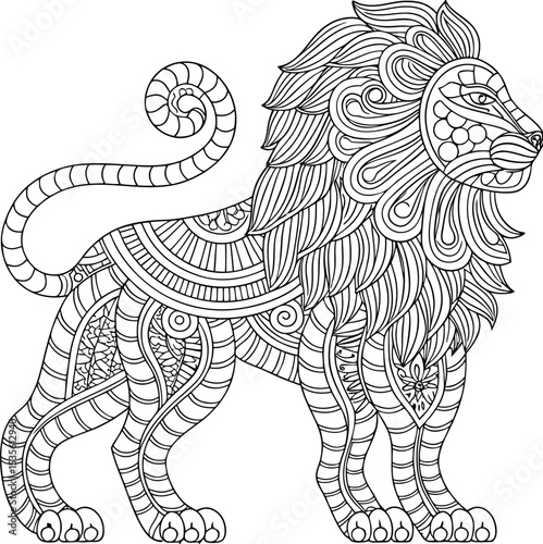 Hand-drawn animal vector art illustration featuring lion, eagle, and dragon designs perfect for tattoo sketches or symbolic drawings