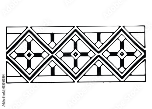 Geometric binary code pattern divider.

