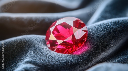 Red Diamond Sparkling on Person's Hand