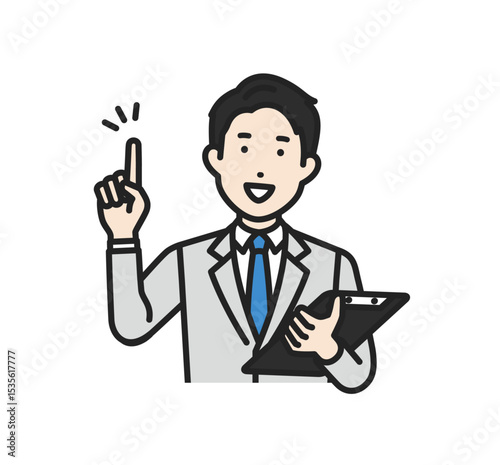 指をさす,スーツ男性2