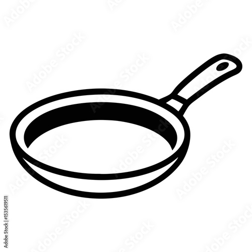 frying pan isolated on white