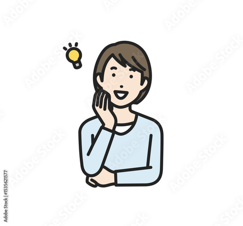 納得,私服女性