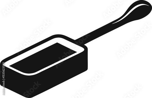 Butter Stick Silhouette Vector Illustration 