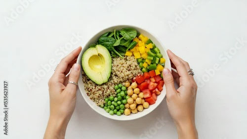 woman holding a bowl of fresh vegetables
