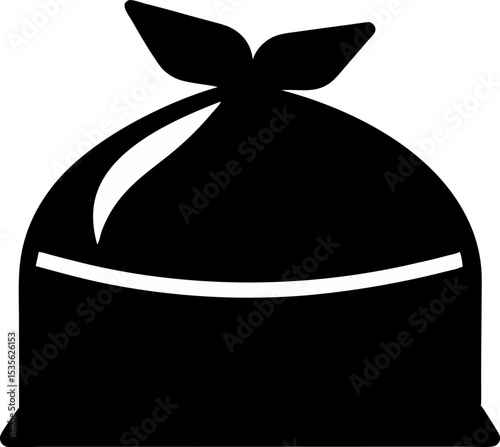 Food Bag Silhouette Vector Illustration 