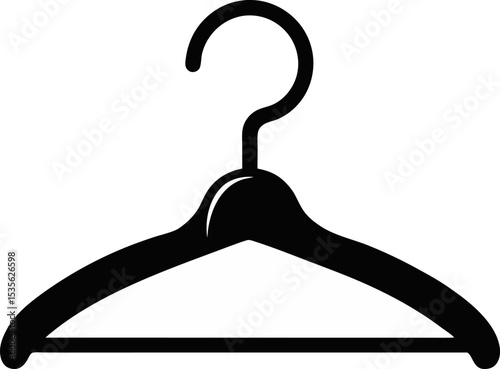 Hanger Hook Silhouette Vector Illustration 
