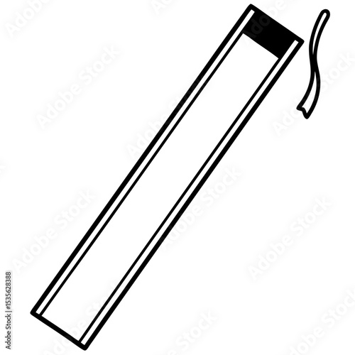 "Bookmark Vector Design | Generative AI & Linocut Silhouette Style"