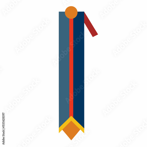 "Bookmark Vector Design | Generative AI & Linocut Silhouette Style"