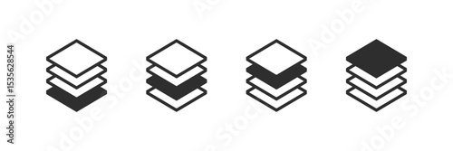 blockchain layers icon vector images